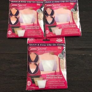 Clip-on Mock Camisoles 3 Pack